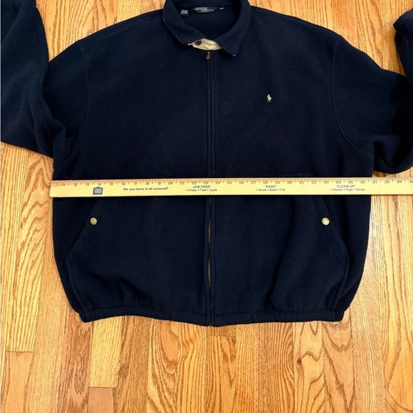Polo Ralph Lauren Mens Fleece Jacket Blue Full Zip Mock Neck Size XXL - Picture 6 of 6
